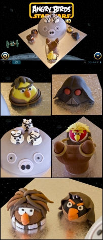 Star Wars Angry Bird cake